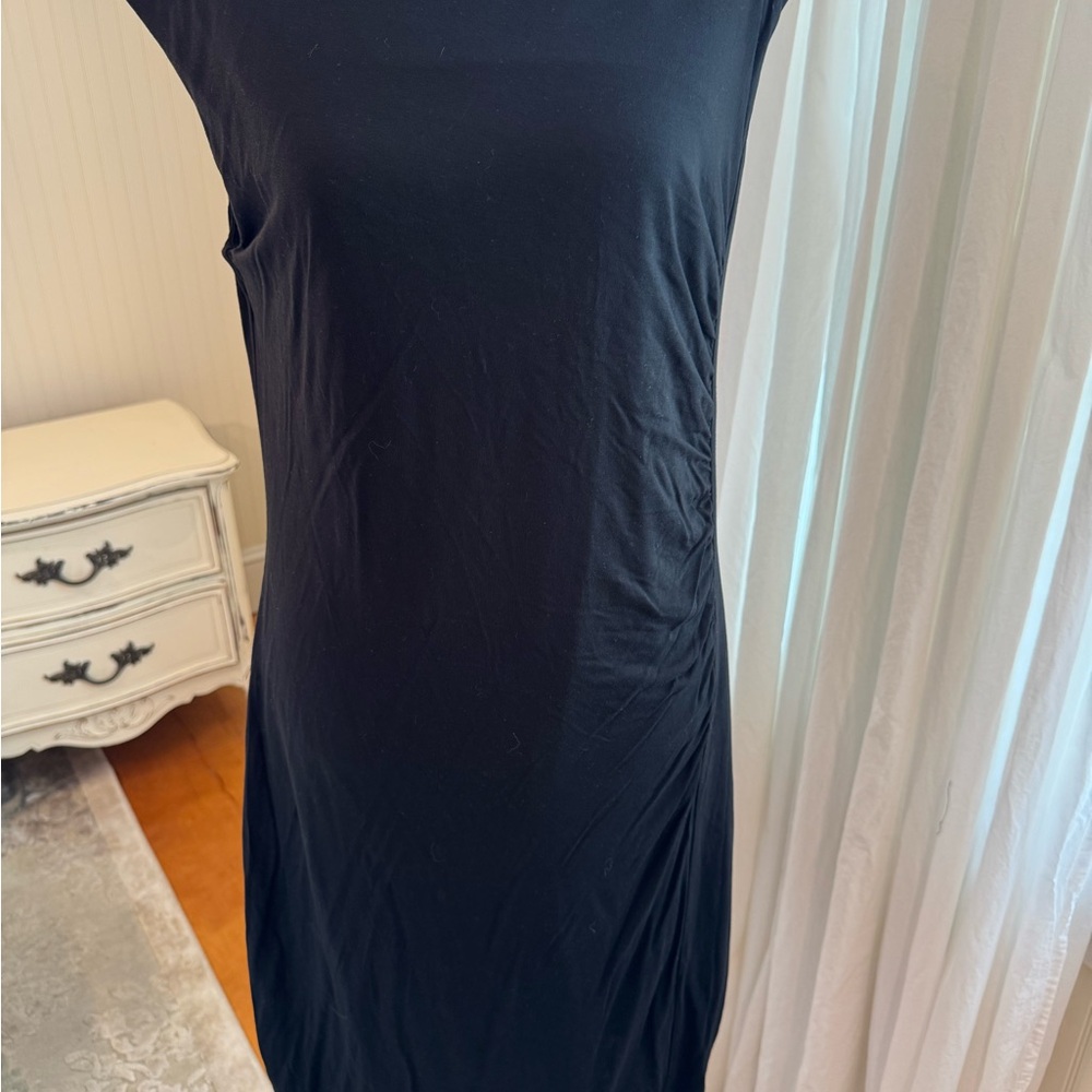 Loft Elegant Black Sleeveless Dress